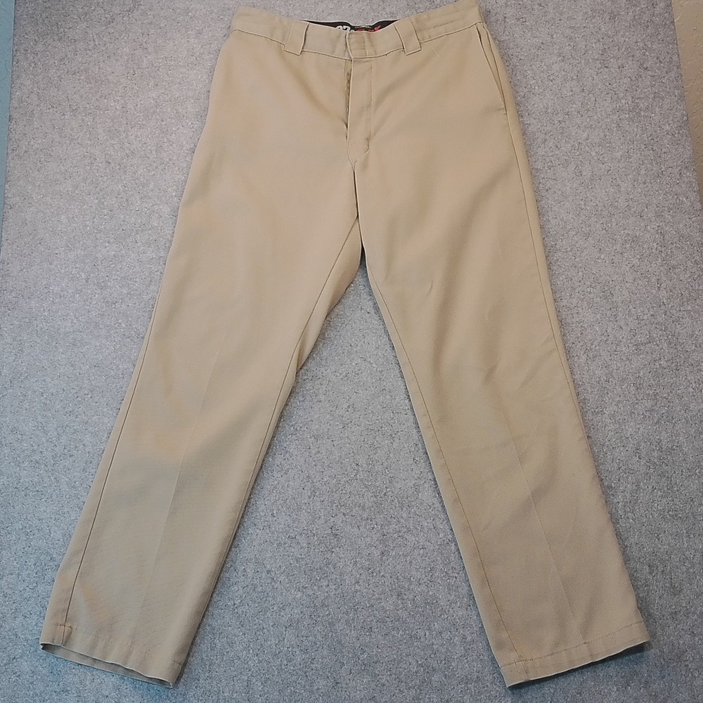 Dickies 874 Flex Original Fit Work Pants Khaki Tan Straight Leg Mens 31x30.5